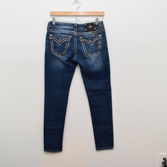 Miss Me Denim - Miss Me Skinny Jeans 28  Flap Pockets